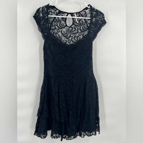 Free People black dress size 4 - Picture 1 of 9